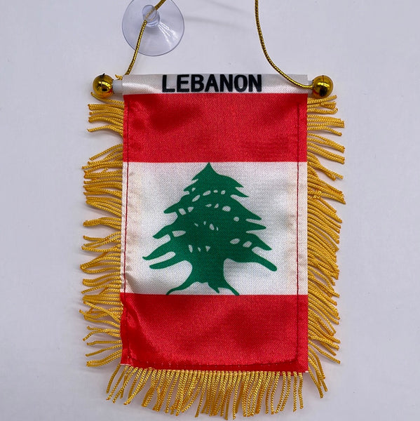 Mini Car Hanging Flags Palestine/Iraq/Lebanon/Syria/Libya