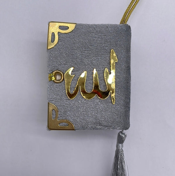 Mini Car Quran With Tossel Gold/Light Blue/Light gray/ Dark Grey