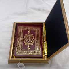 Gold/Black Quran Small Box W Quran