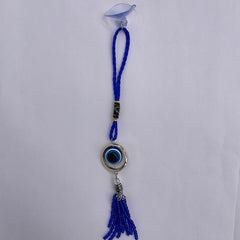 Blue Evil Eye Gold Circle Charm