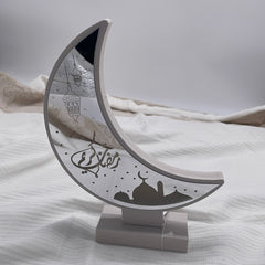 Ramadan Kareem Shelf Moon Mirror Glass LED