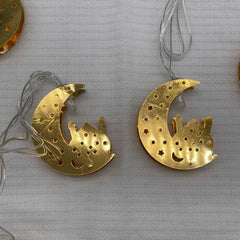 Ramadan Light Gold Star & Masjed hang LED Colors