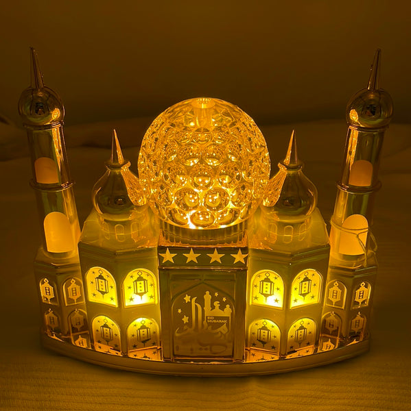 Ramadan Gold Masjid W Globe LED